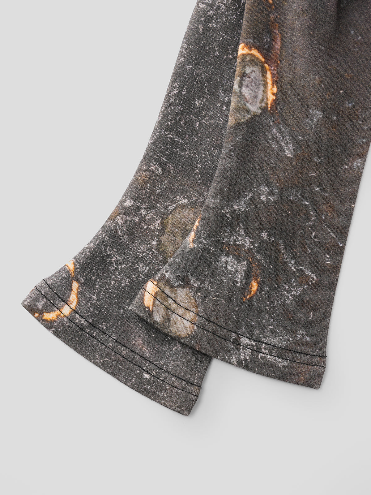 Off-Shoulder Glimmer Sleeve Tee  - Forest Noir