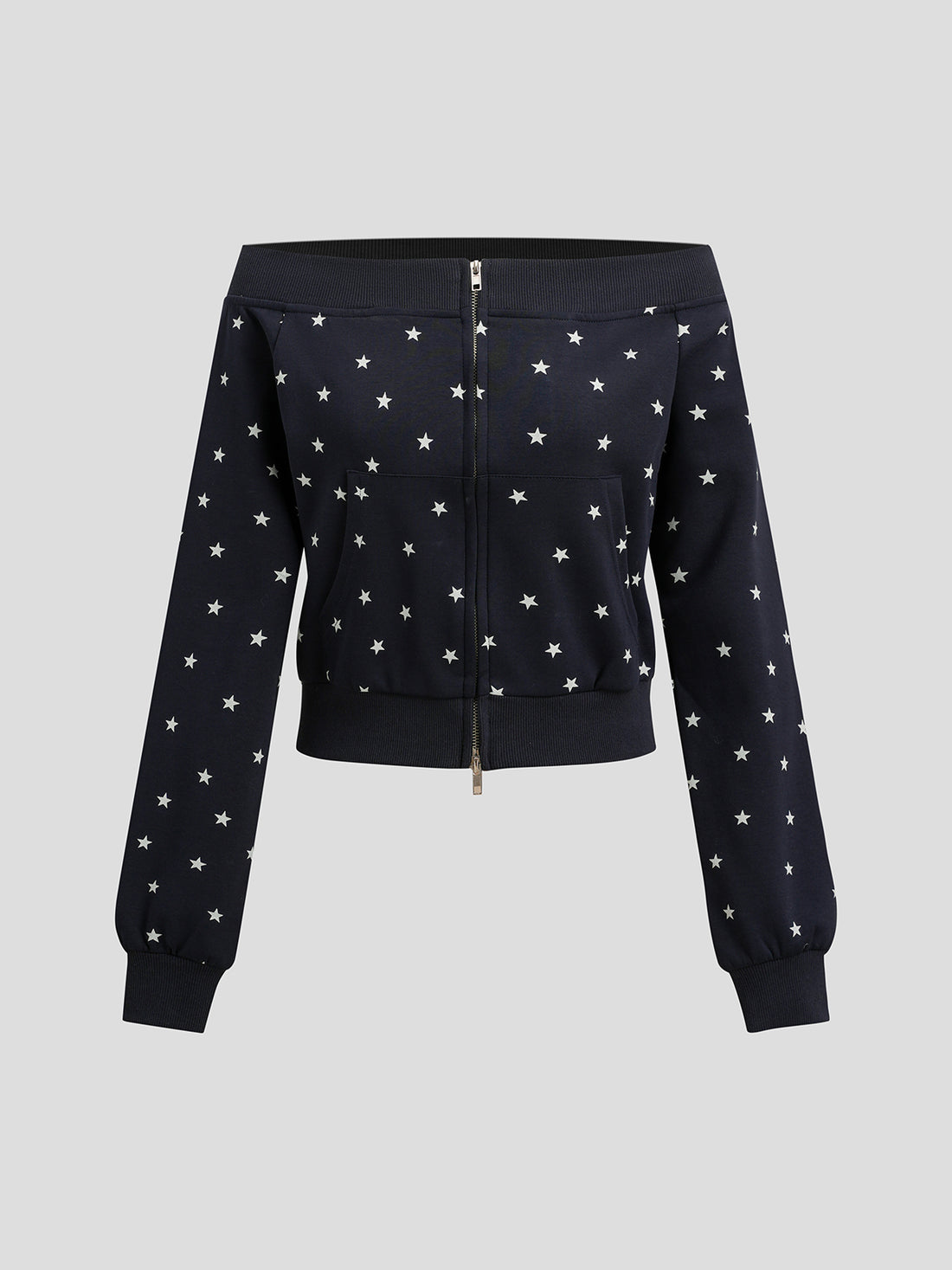 Twilight Offshoulder Jacket - Nightfall Blue