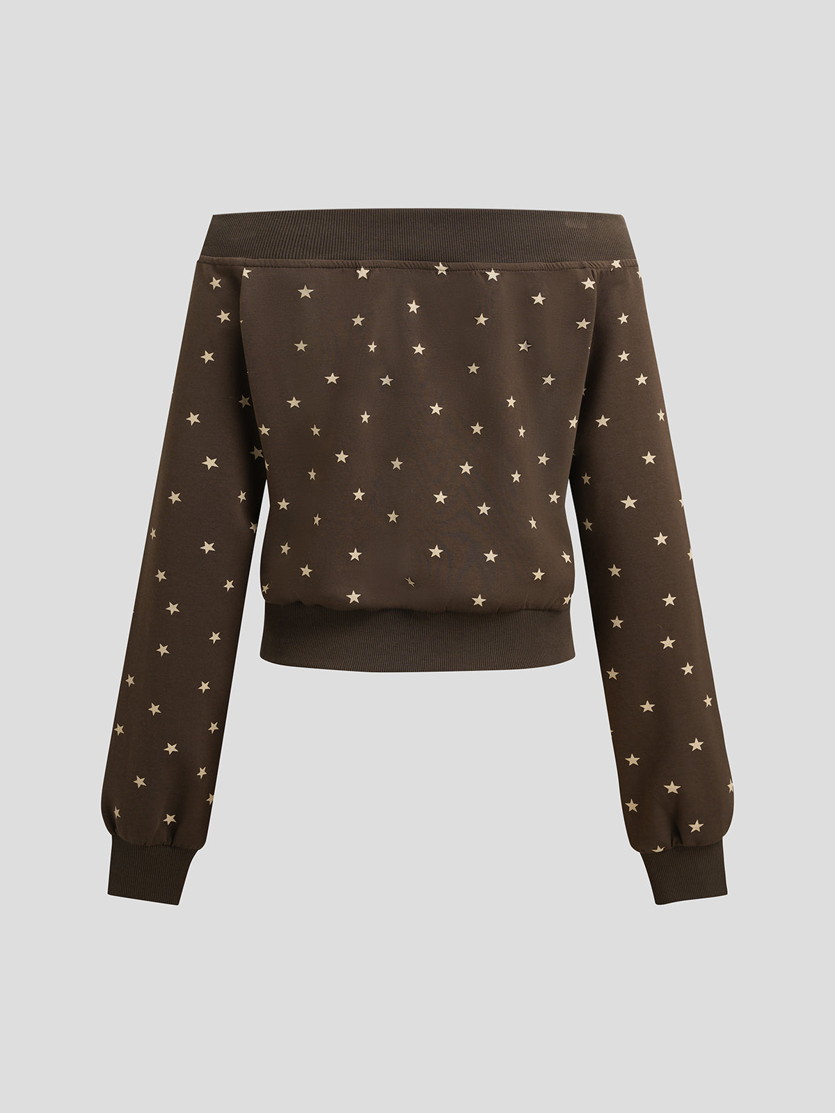 Twilight Offshoulder Jacket - Mocha Glow