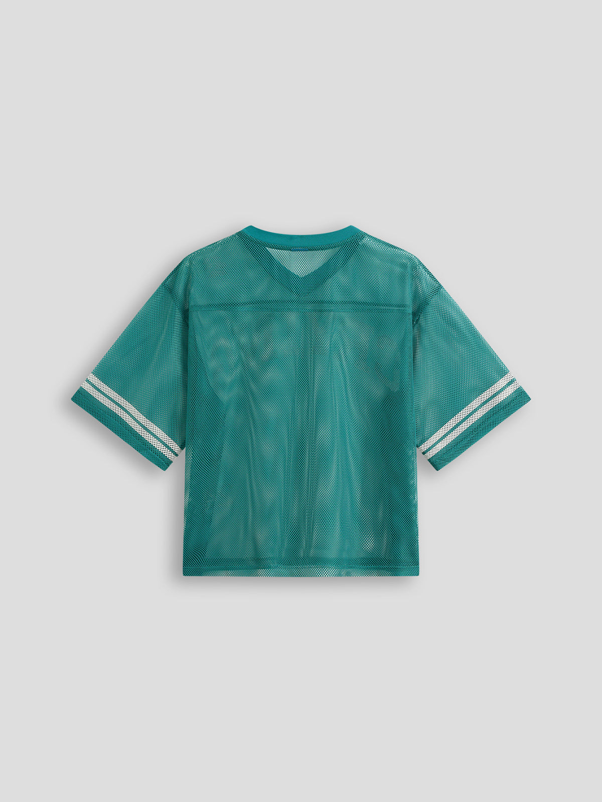 Sheer Varsity Mesh Tee - Acid Green
