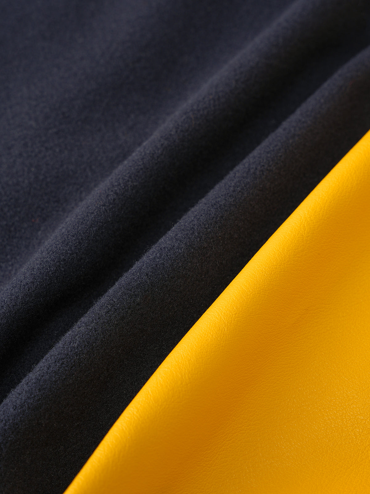 Fuji Dual-Tone Varsity Jacket - Citrus Navy