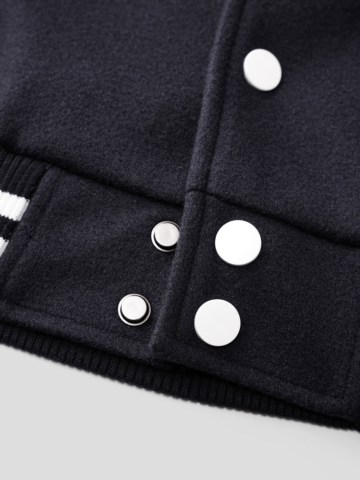 Subtle Squad Varsity Jacket - Deep Navy