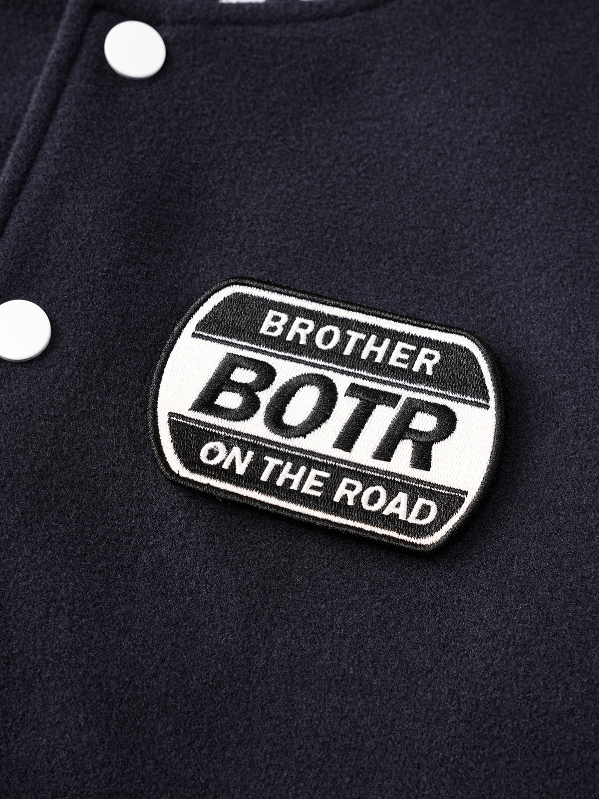 Subtle Squad Varsity Jacket - Deep Navy
