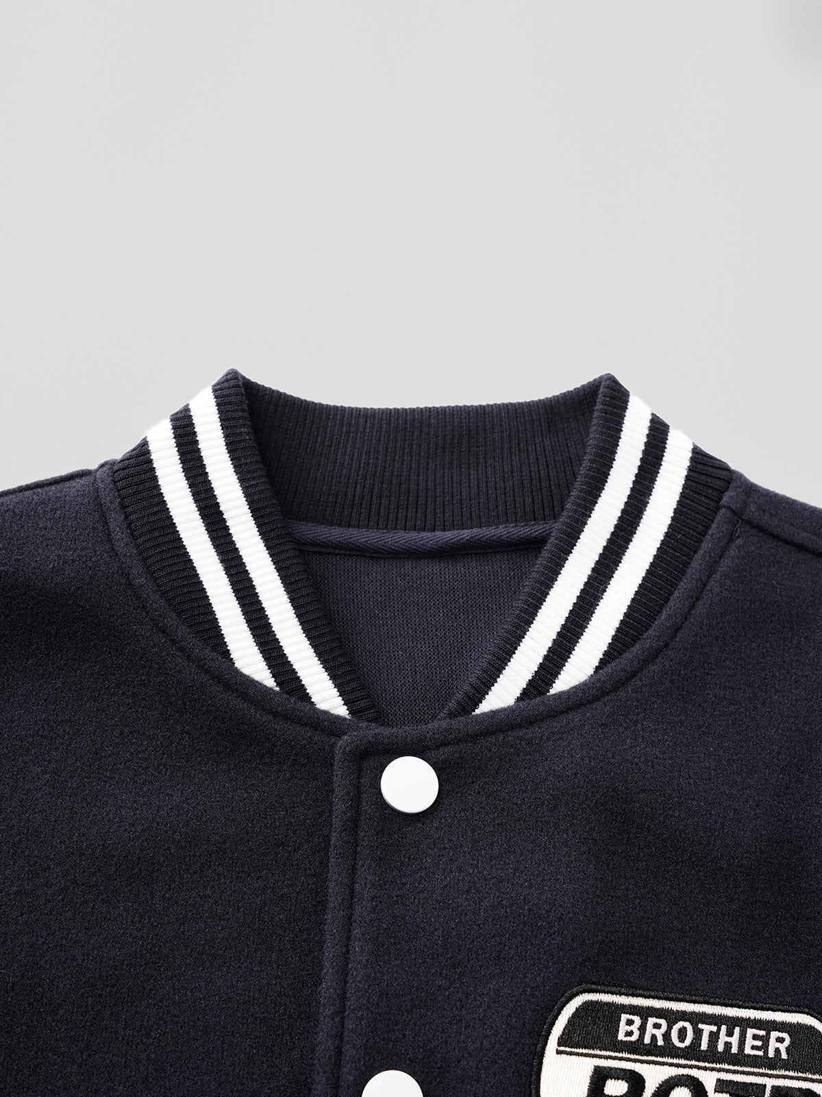 Subtle Squad Varsity Jacket - Deep Navy