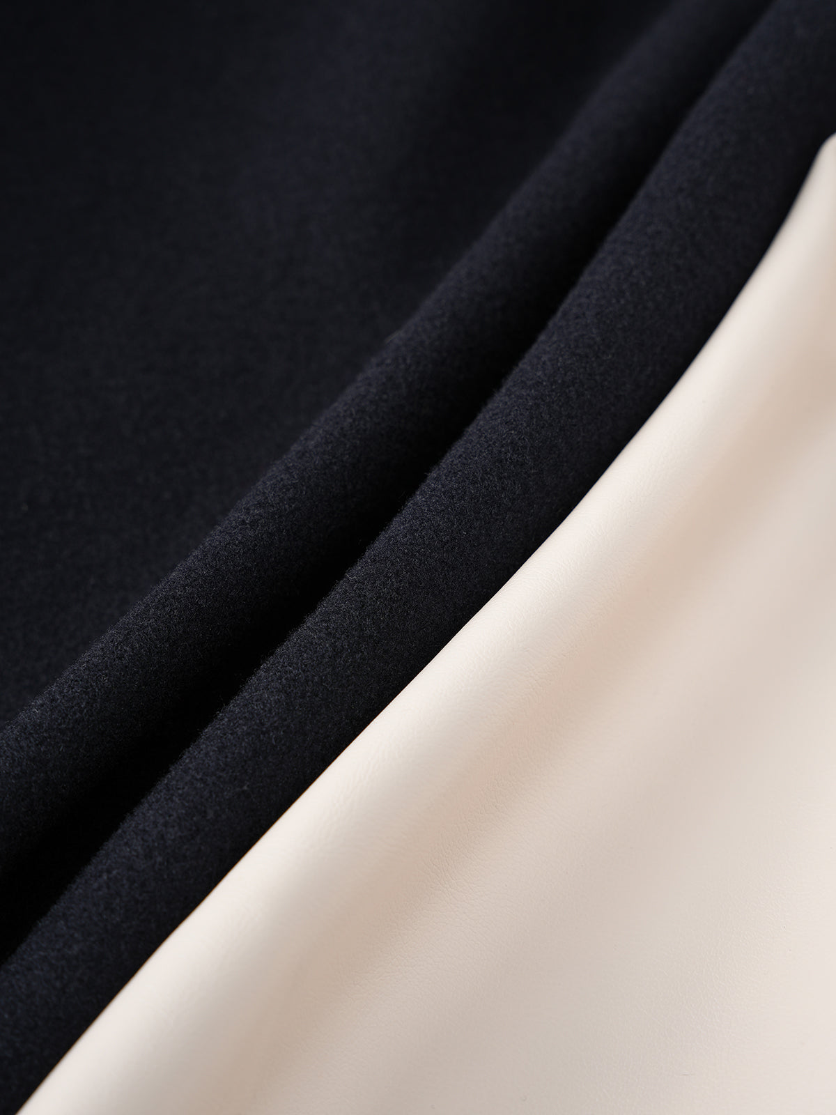 Iconic Contrast Varsity Jacket - Navy White