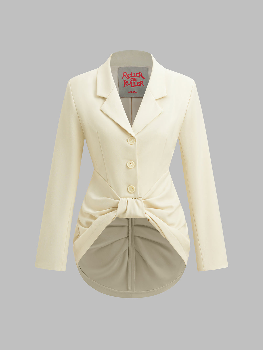 Twist Back Shirt - Cream White