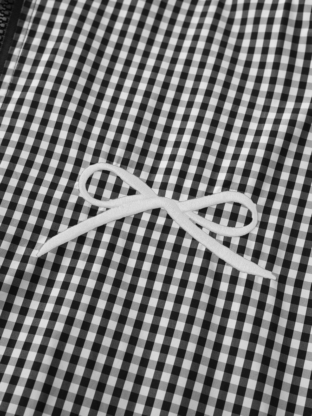 Lace-Fringed Zip Jacket - Checkmate