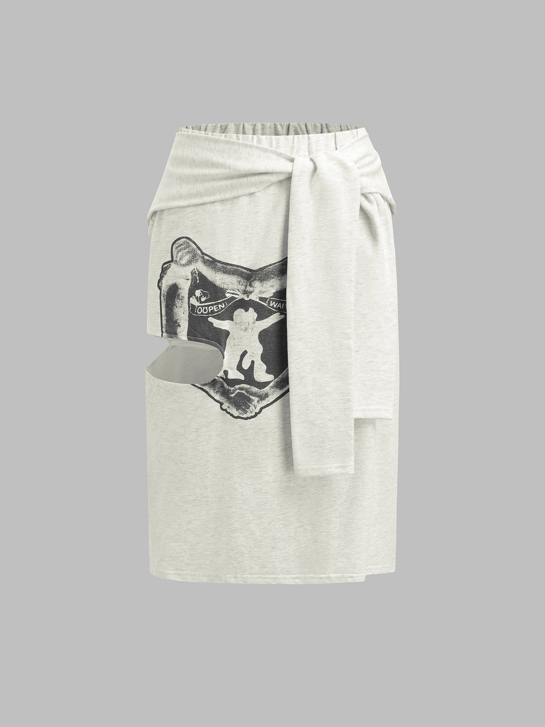 Graff Wrap Skirt - Cloud Black