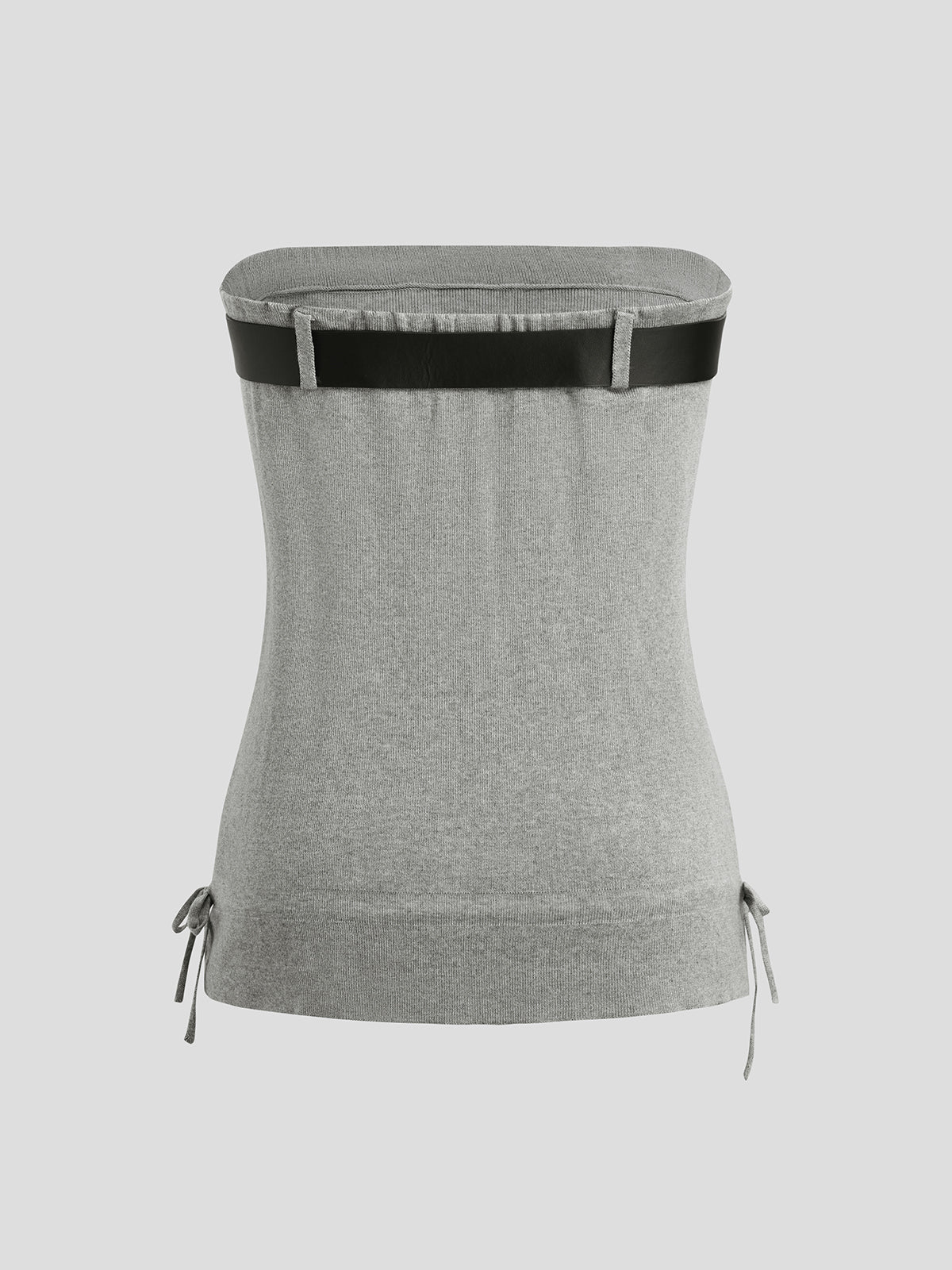 Belt Trace Tube Top - Coal Grey
