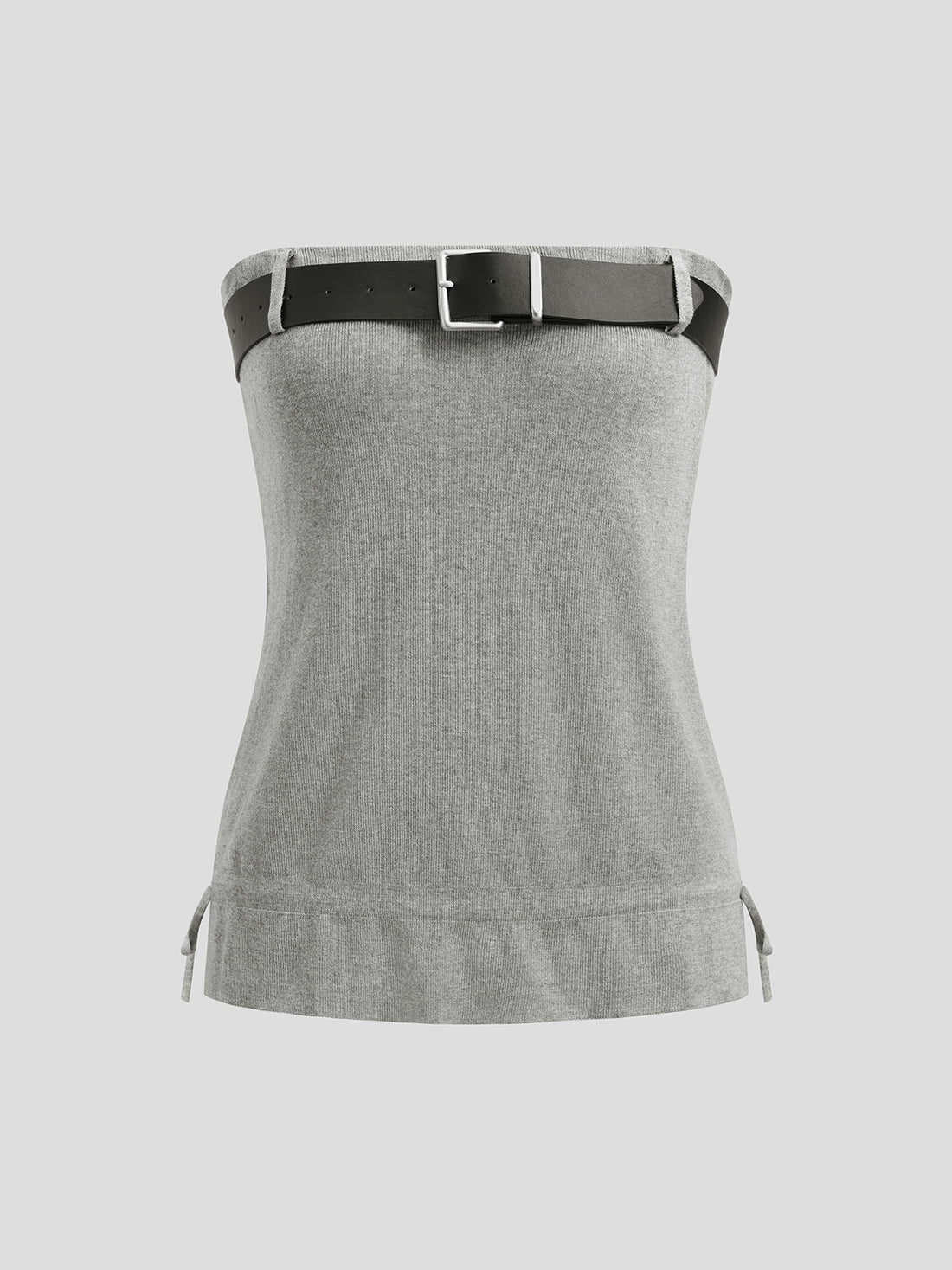 Belt Trace Tube Top - Coal Grey
