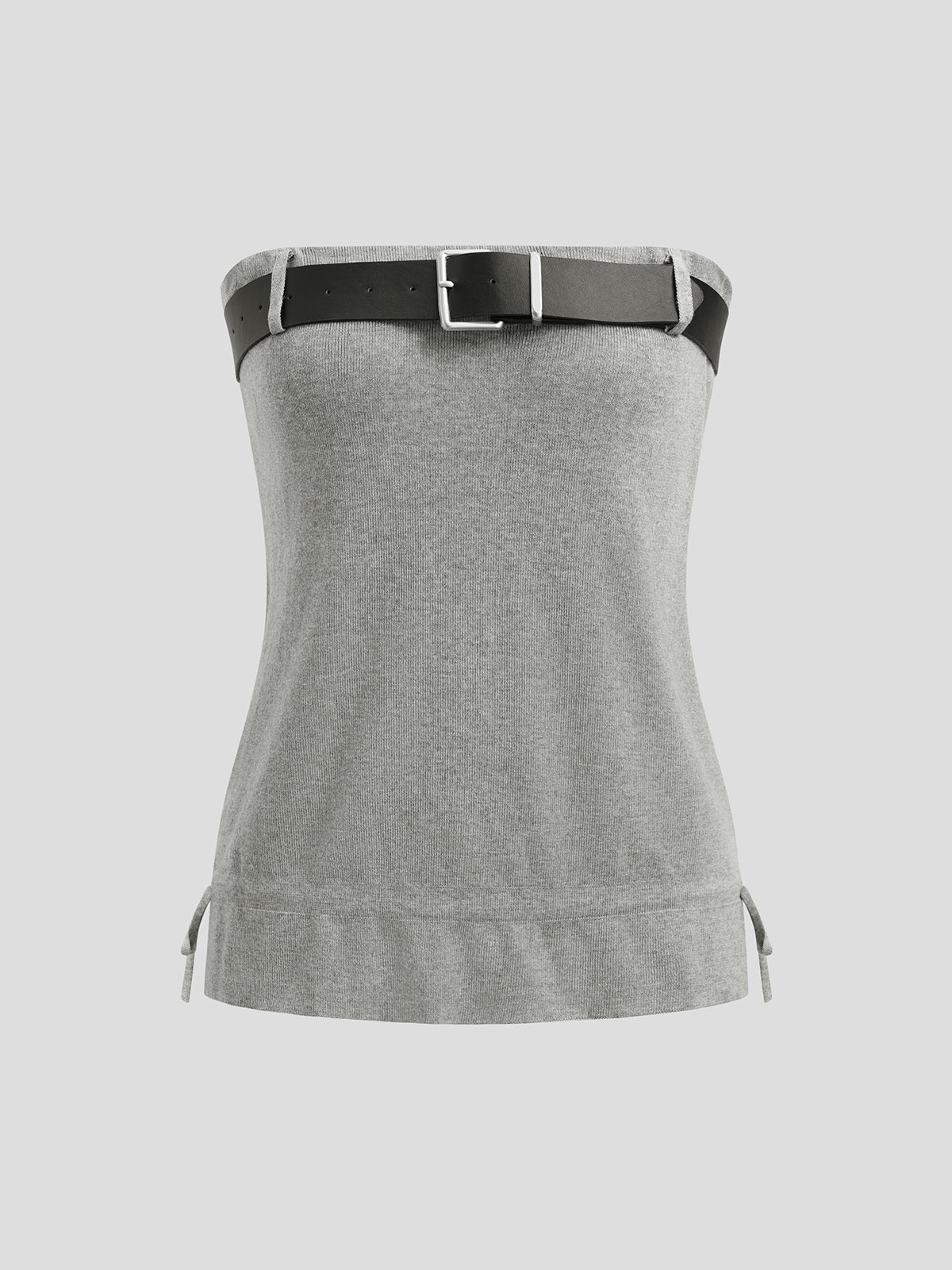Belt Trace Tube Top - Coal Grey