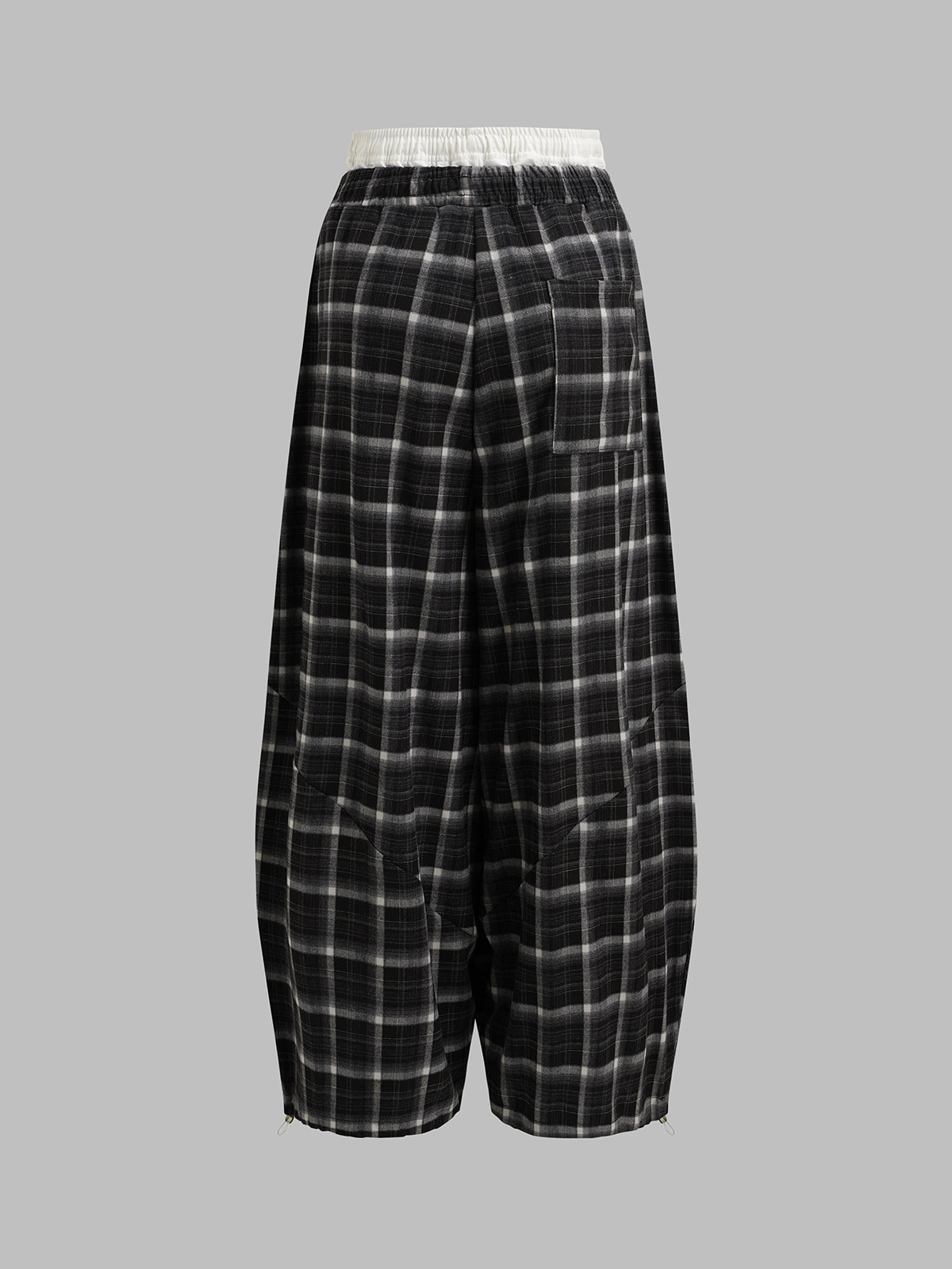 Chalkboard Grid Pants - Black White