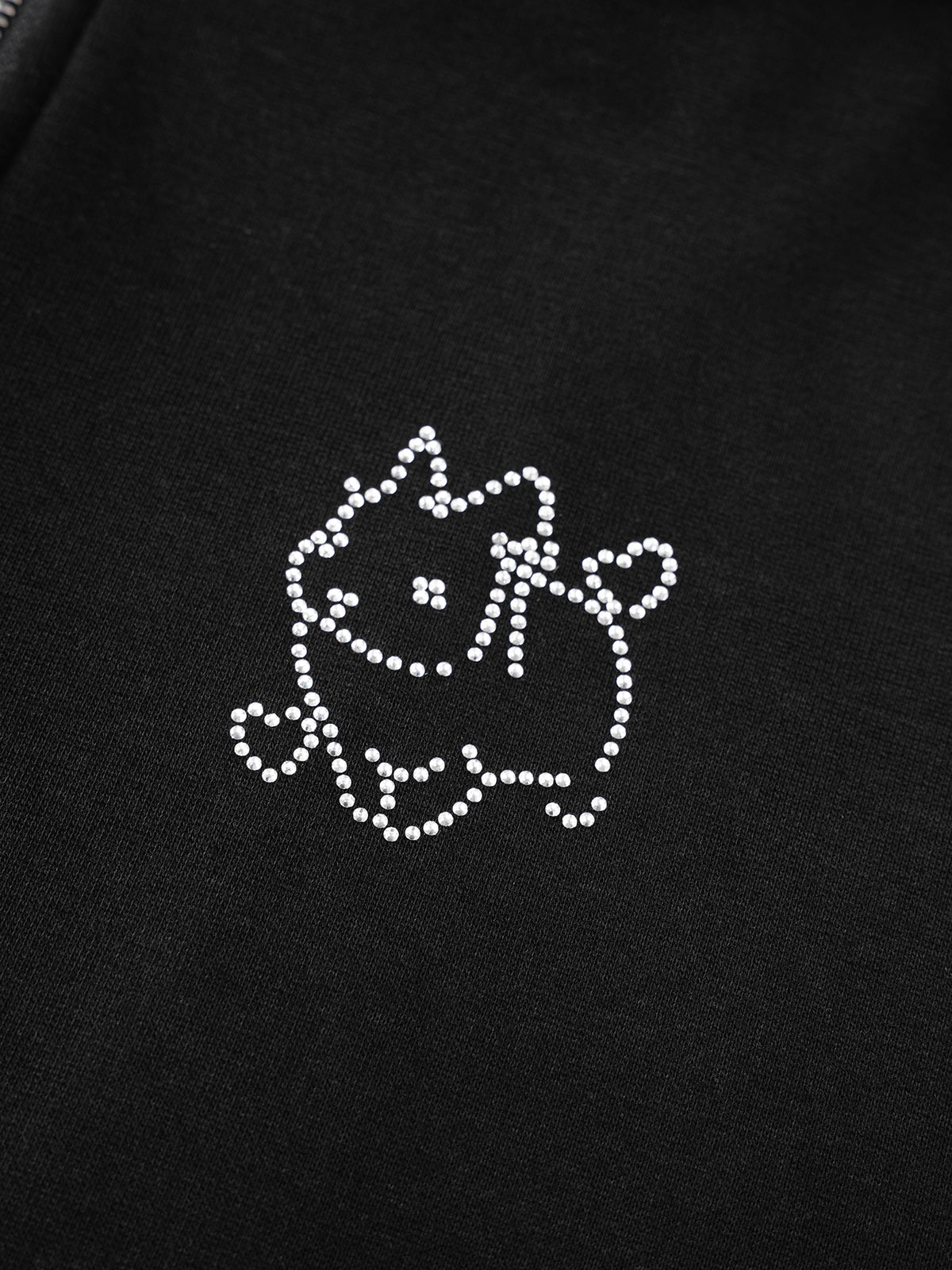 Bunny Luxe Set Zipper Hoodie - Moonlit Shadow