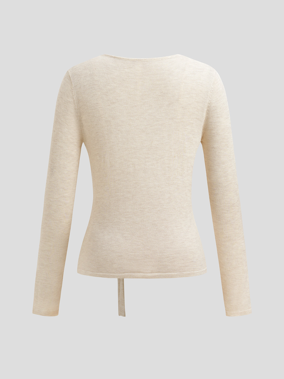 Knot Play Sweater - Oat Beige