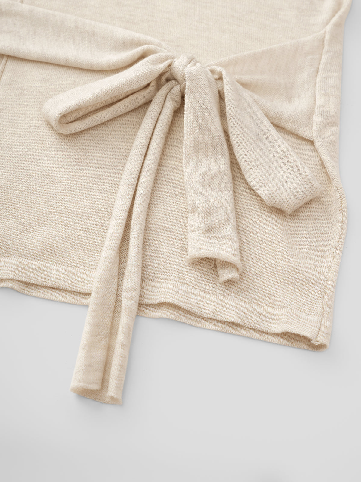 Knot Play Sweater - Oat Beige