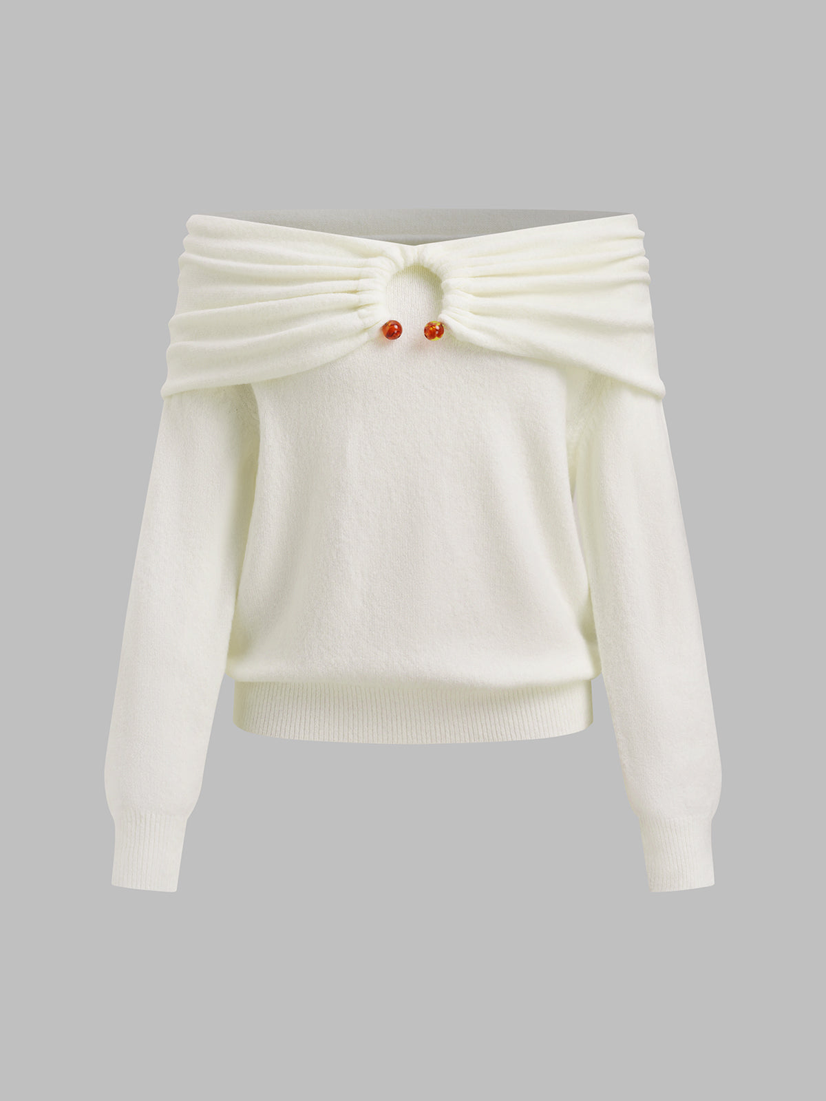 Candle Glow Sweater - Cream White
