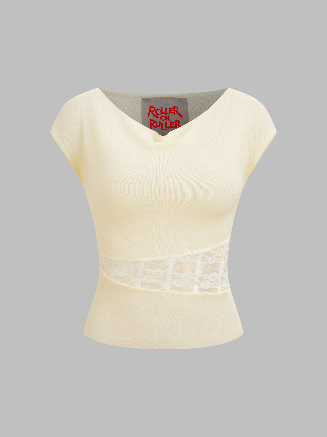 Petal Mark Tee - Cream Beige