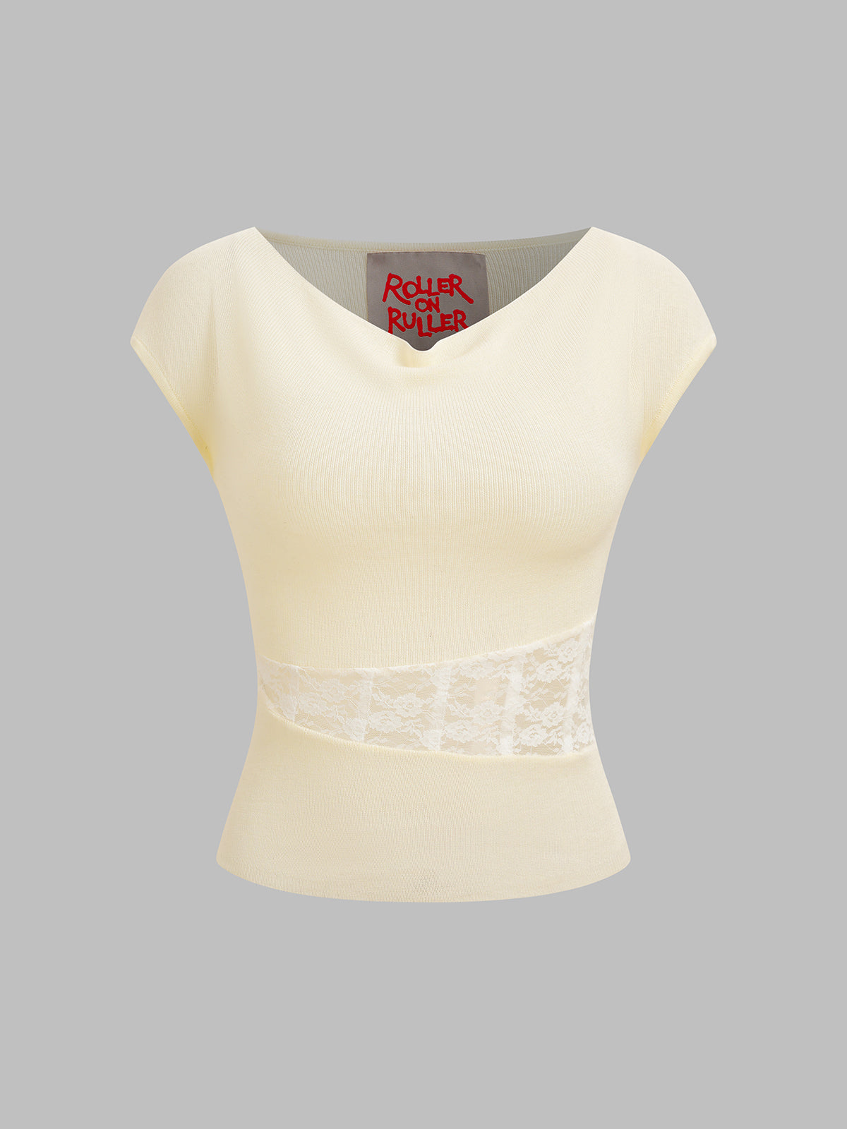 Petal Mark Tee - Cream Beige