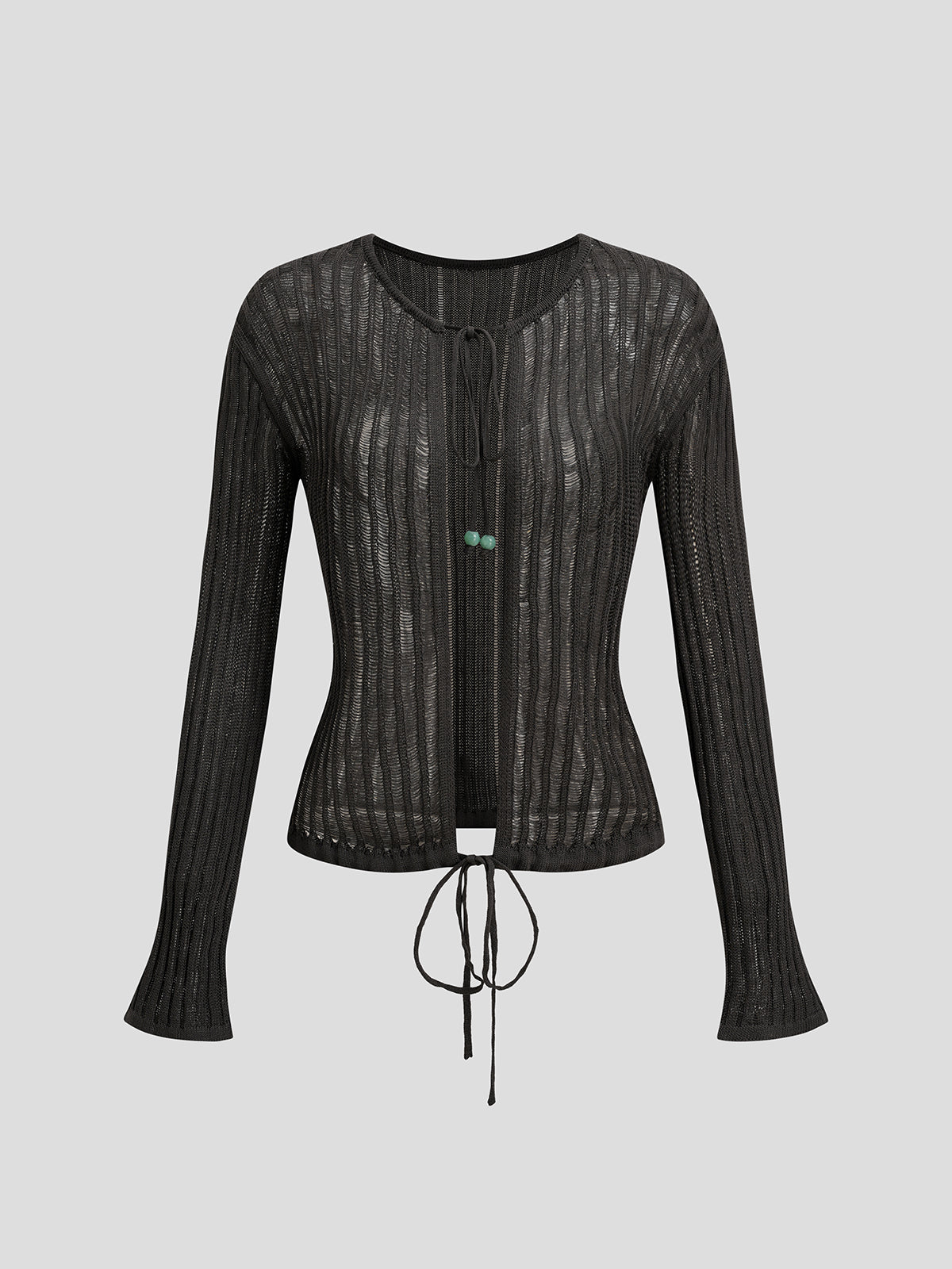 Cinch Play Sleeve Top - Ink Black