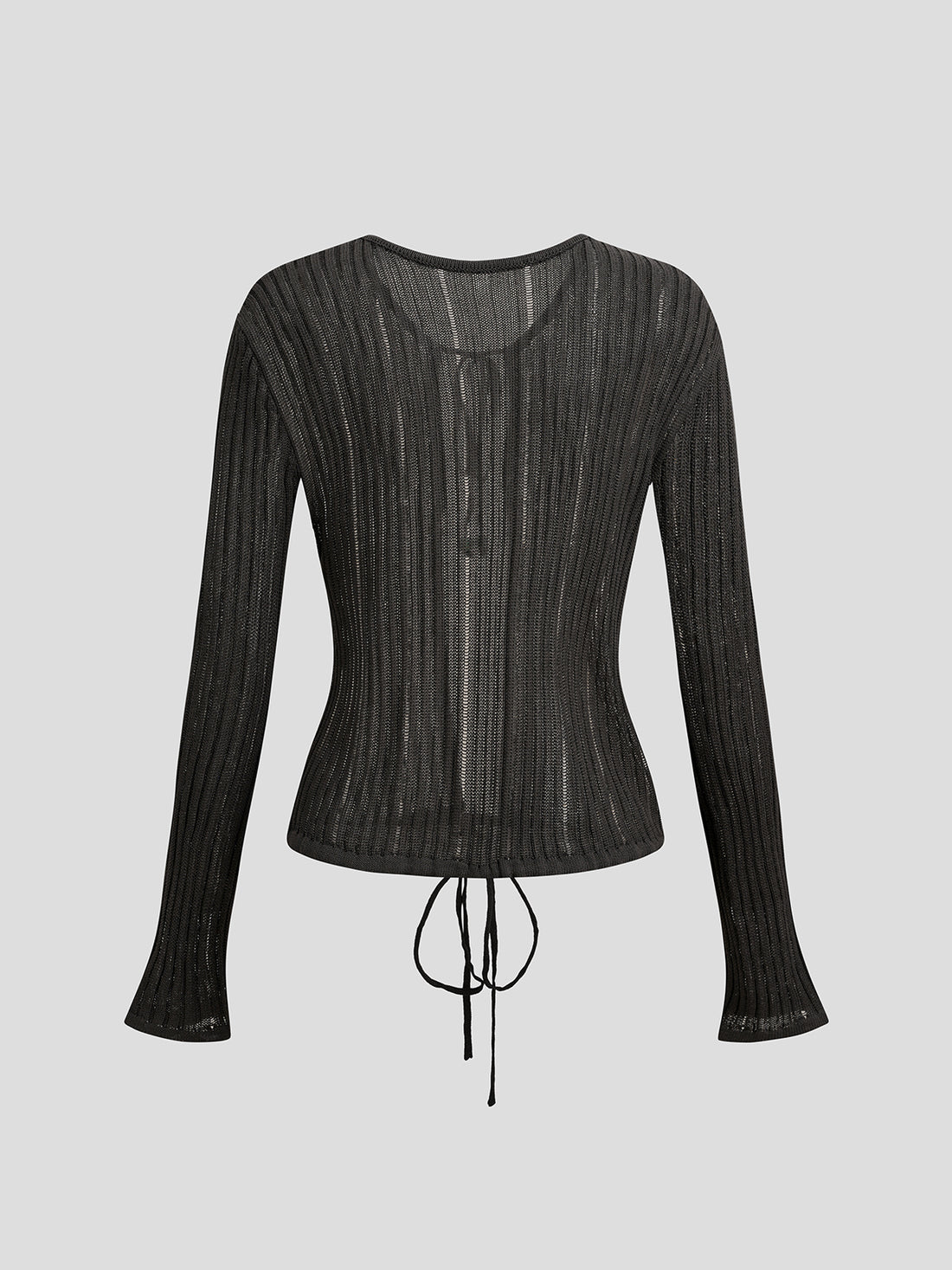 Cinch Play Sleeve Top - Ink Black