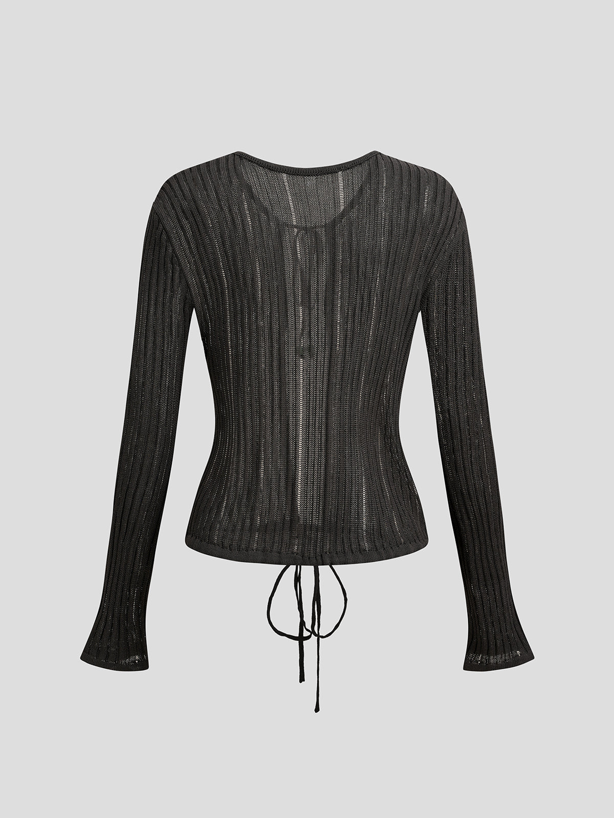 Cinch Play Sleeve Top - Ink Black