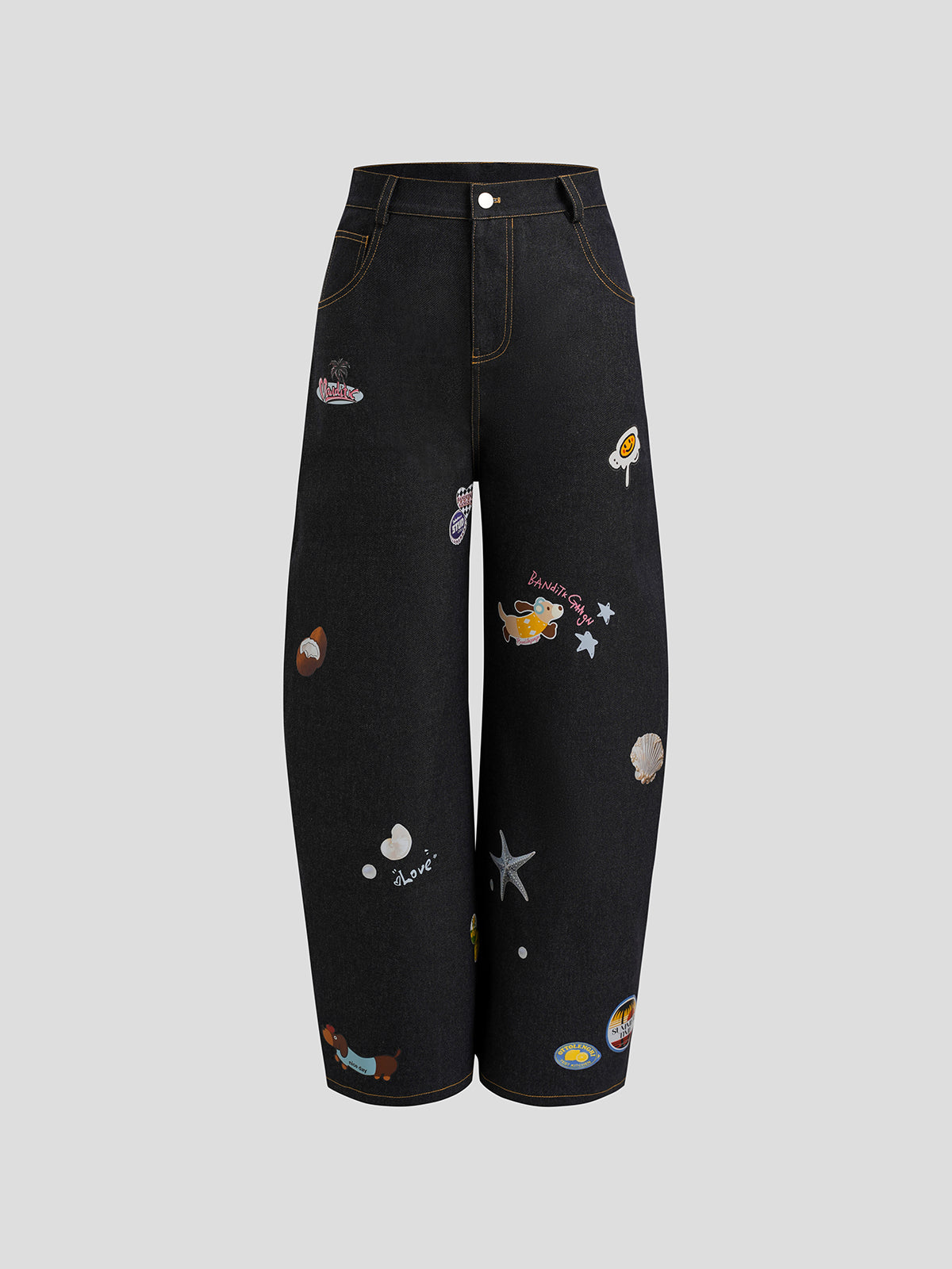 Icon Flood Jeans - Midnight Navy