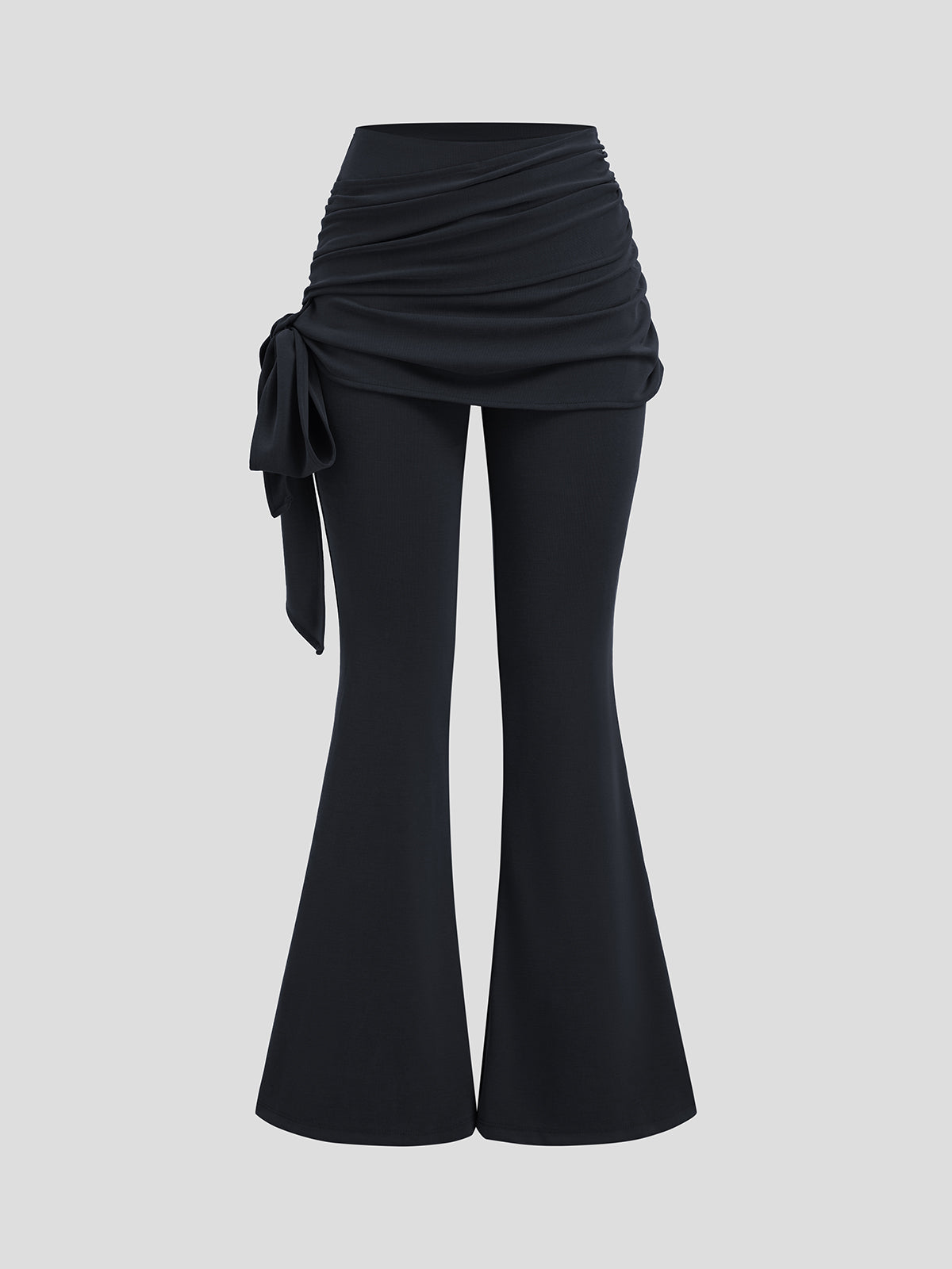 Wrap Knot Yoga Pants - Coal Shade