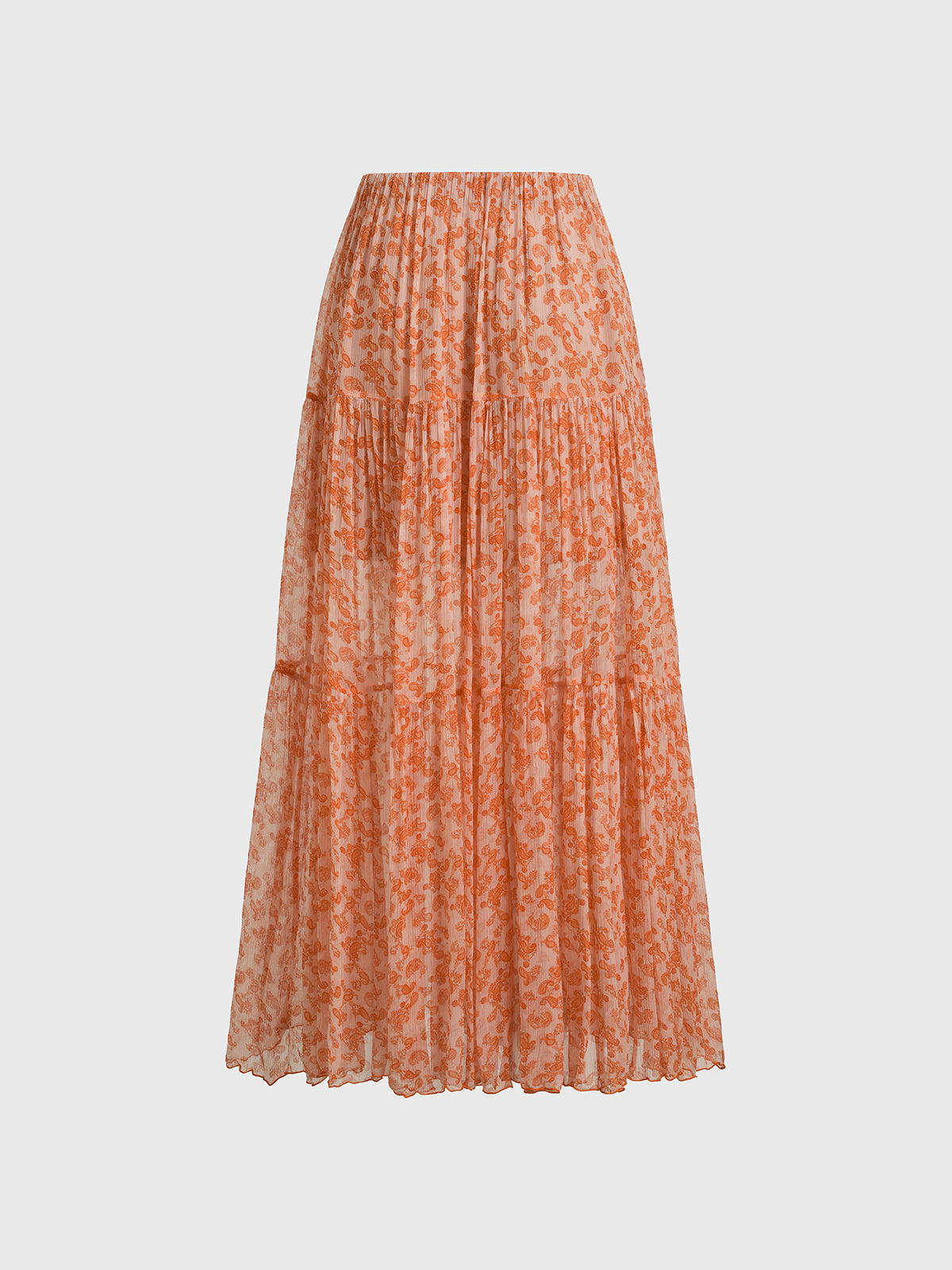 Feral Balance Draped Skirt – Rust Peach