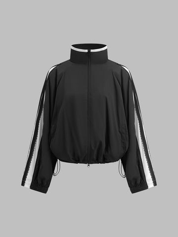 Midnight Veil Track Jacket – Jet black