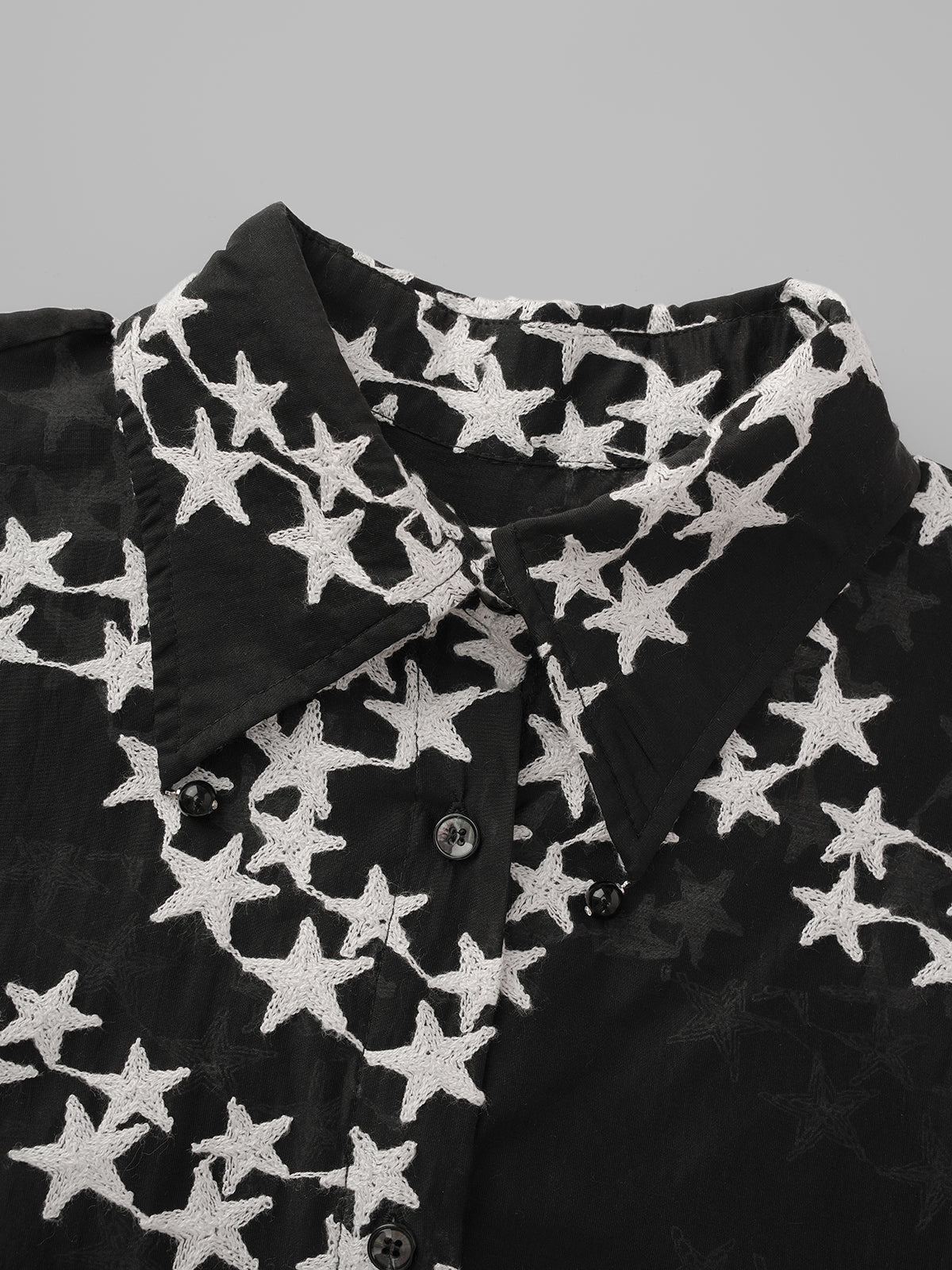 Starry Crowd Shirt – Black White