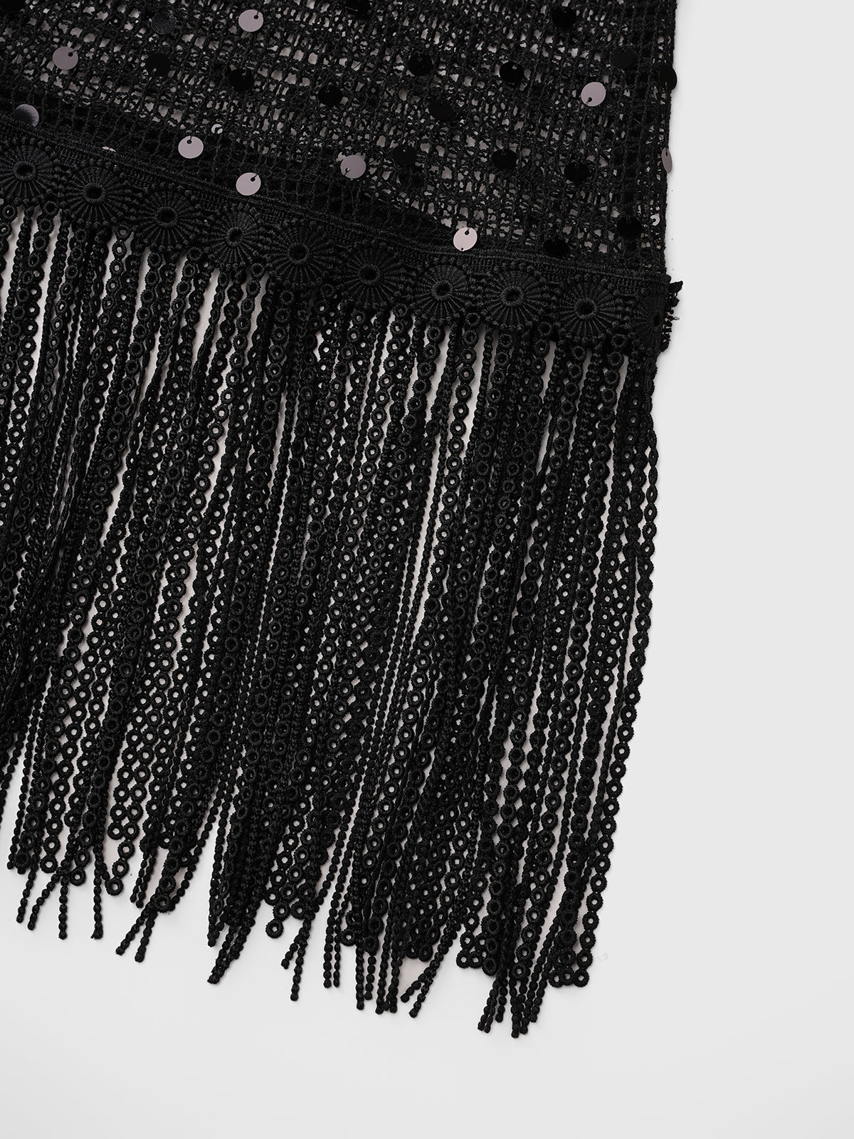 Clear Intent Sheer Column Maxi Dress – Ink Black