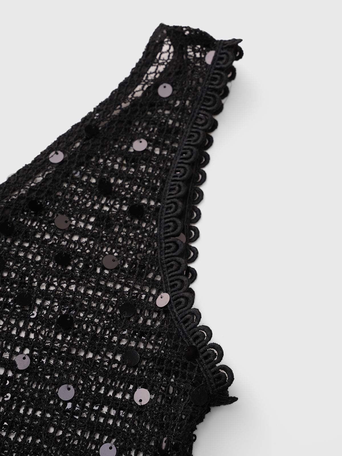Clear Intent Sheer Column Maxi Dress – Ink Black