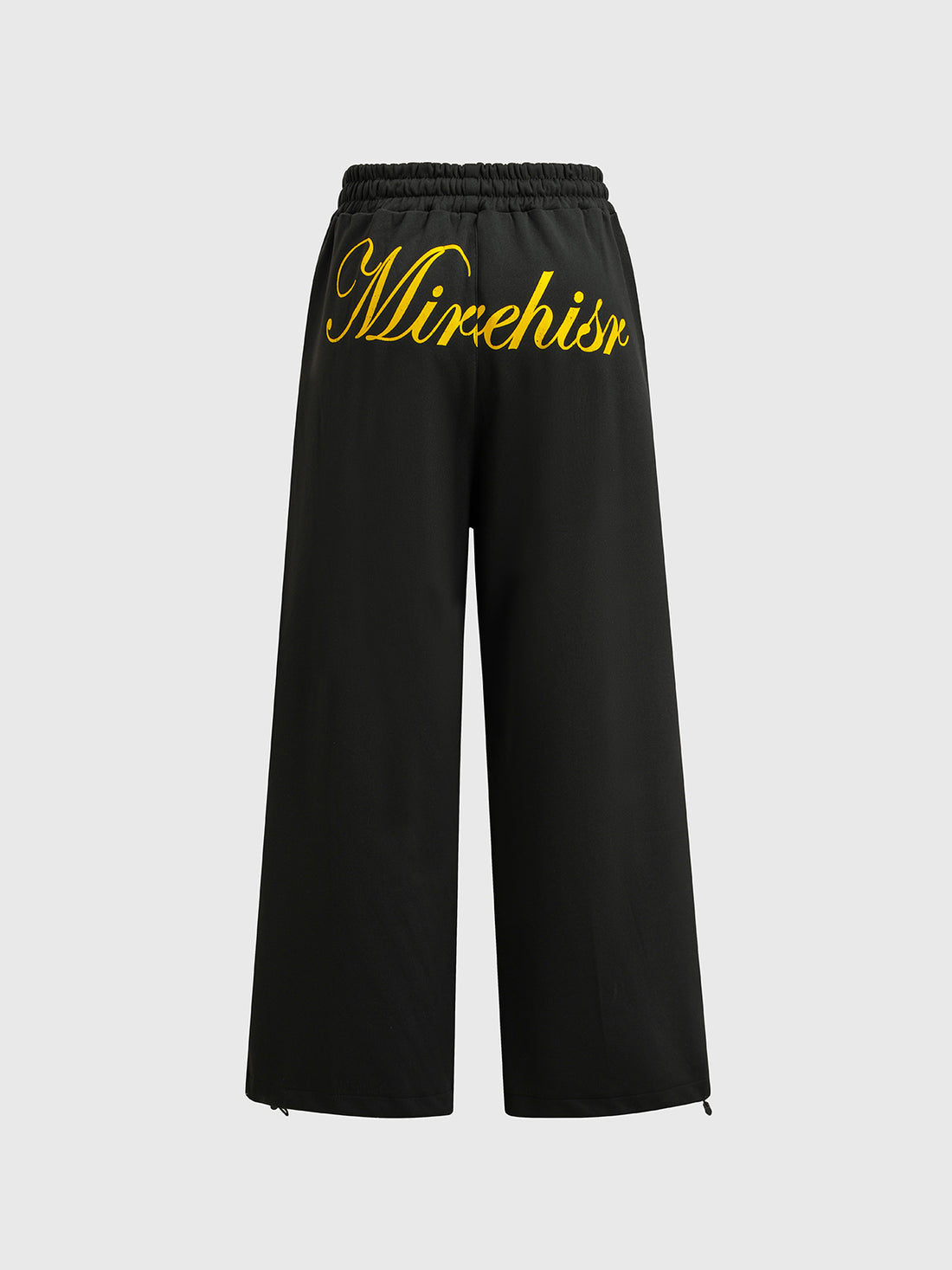 Script & Star Graphic Pants - Black