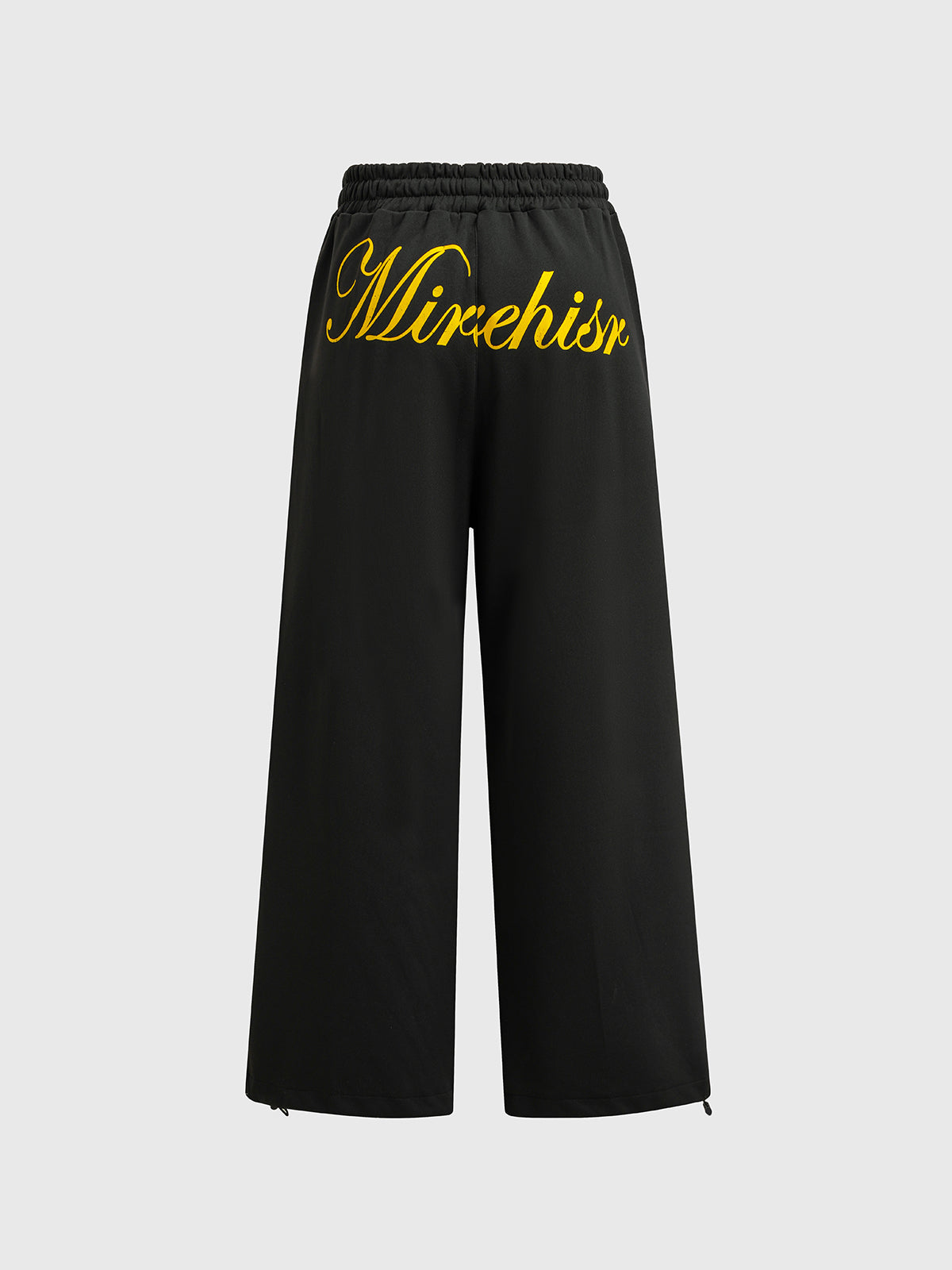 Script & Star Graphic Pants - Black
