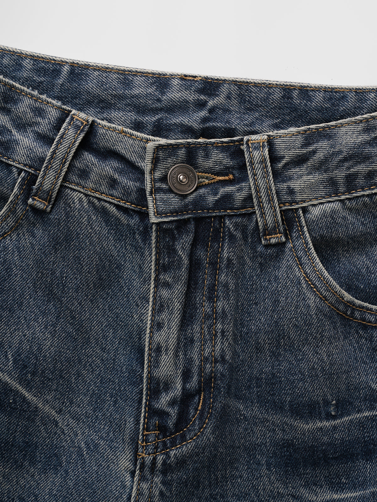 Low Glow Crystal Flare Pants – Deep Denim