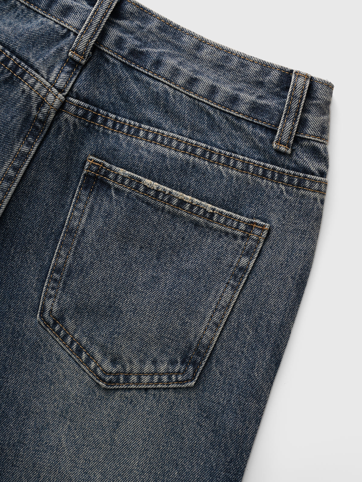 Low Glow Crystal Flare Pants – Deep Denim