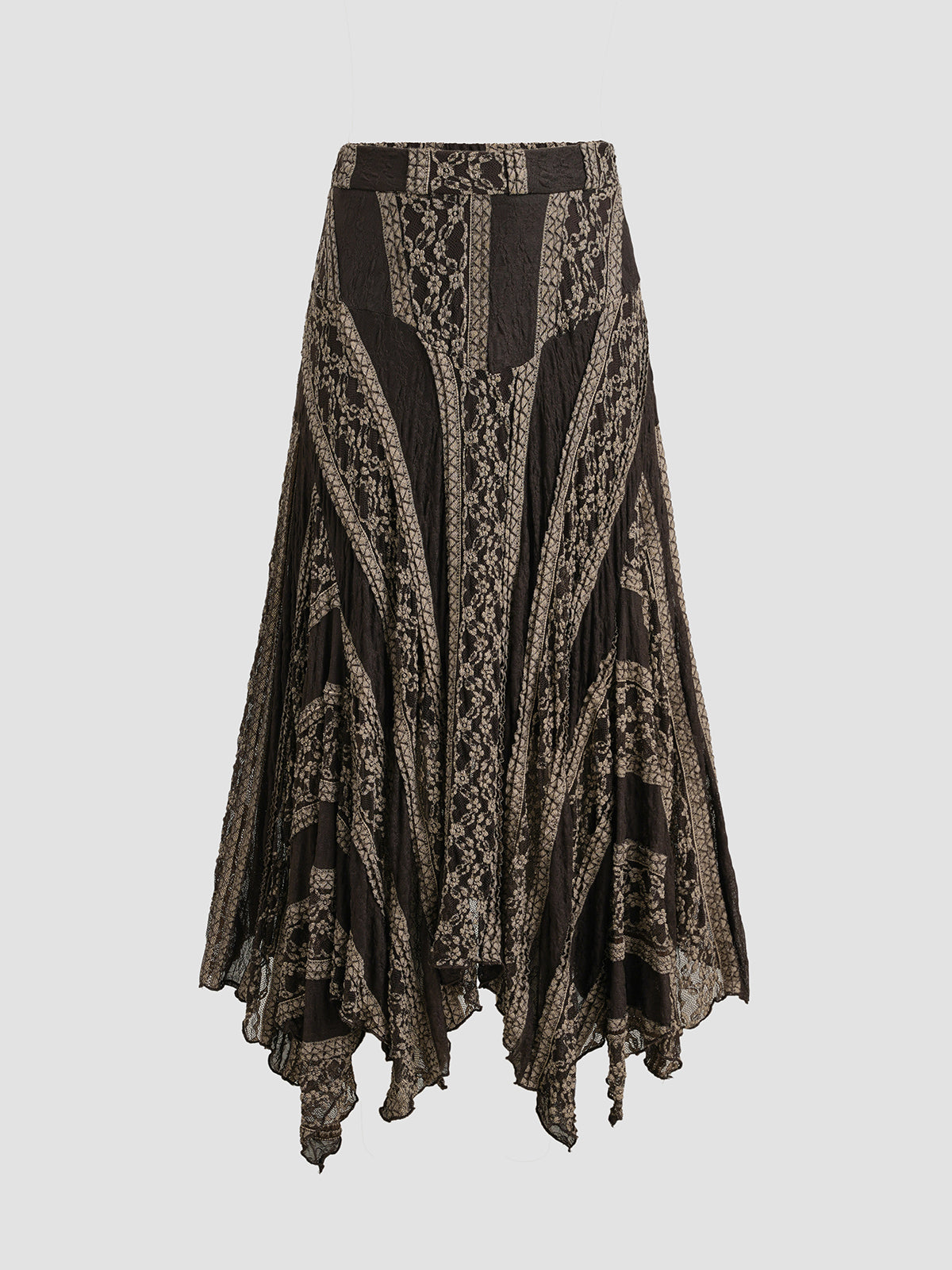 Twilight Whispers Skirt - Black Beige