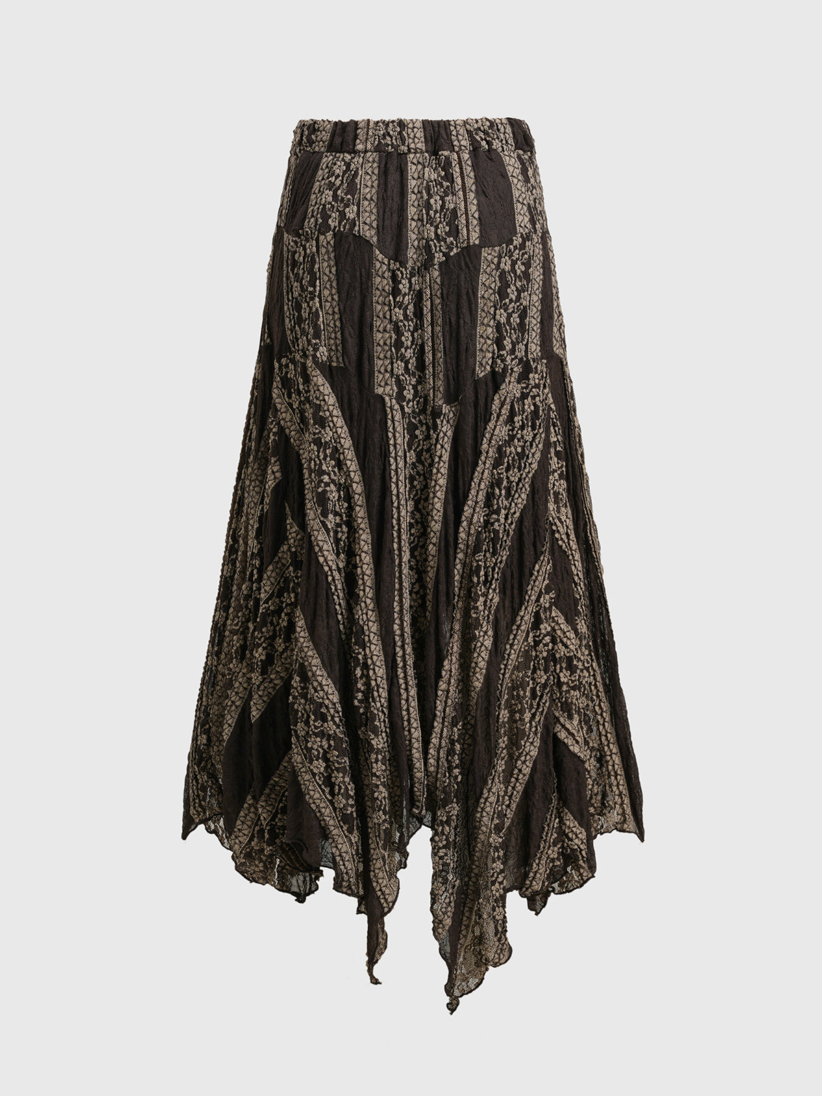 Twilight Whispers Skirt - Black Beige