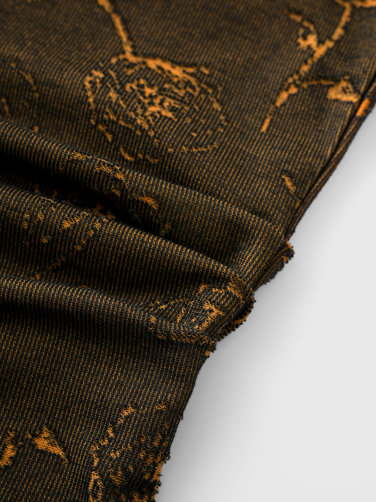 Heat Trace Contrast Sleeve Top – Burnt Umber