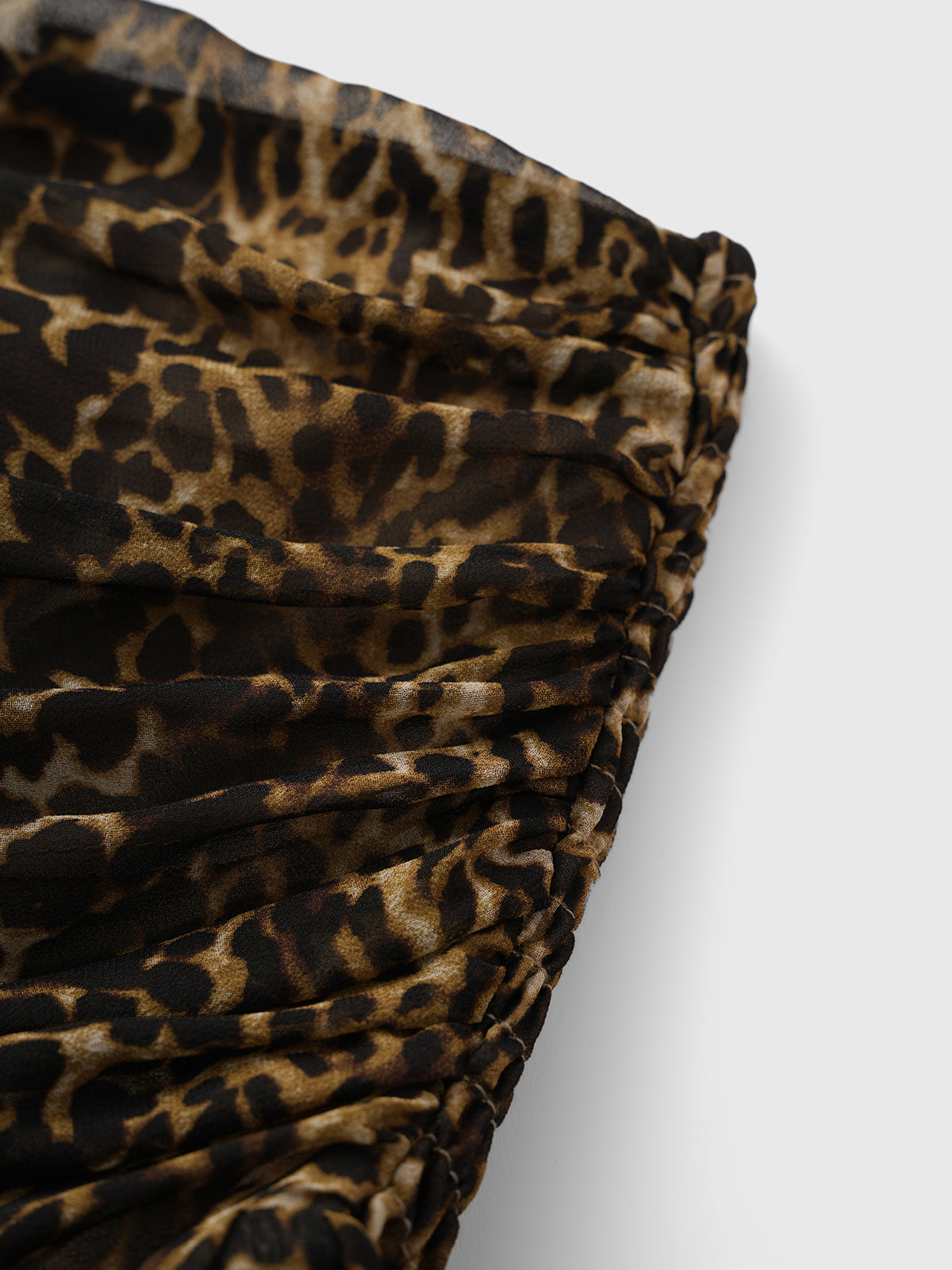 Open Claim Leopard Maxi Dress – Warm Fawn