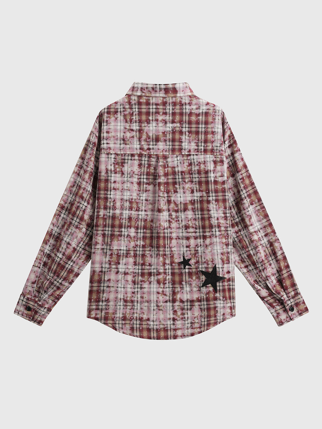 Star Clash Shirt - Crimson Plaid