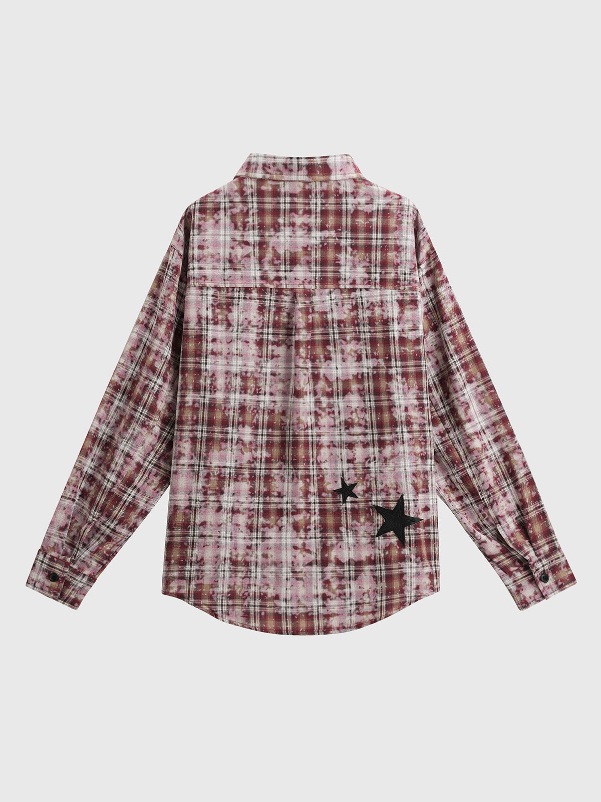 Star Clash Shirt - Crimson Plaid