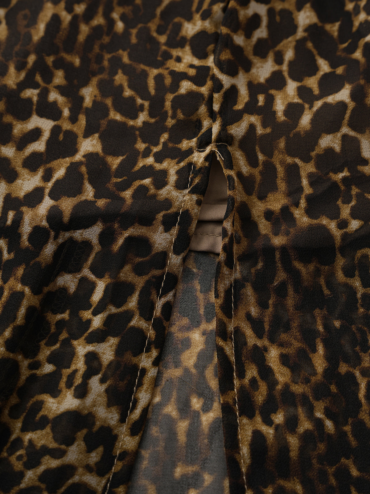 Open Claim Leopard Maxi Dress – Warm Fawn