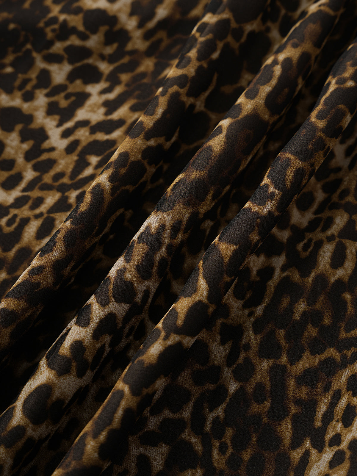 Open Claim Leopard Maxi Dress – Warm Fawn