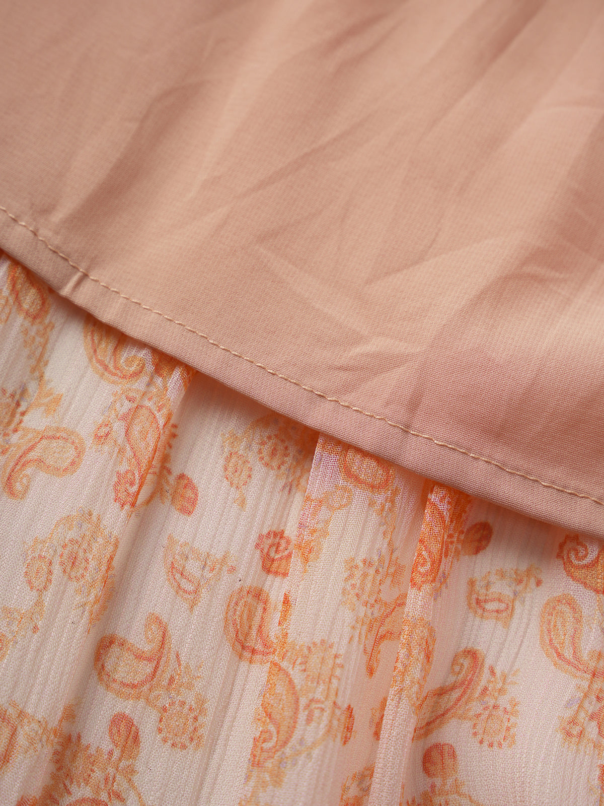 Feral Balance Draped Skirt – Rust Peach