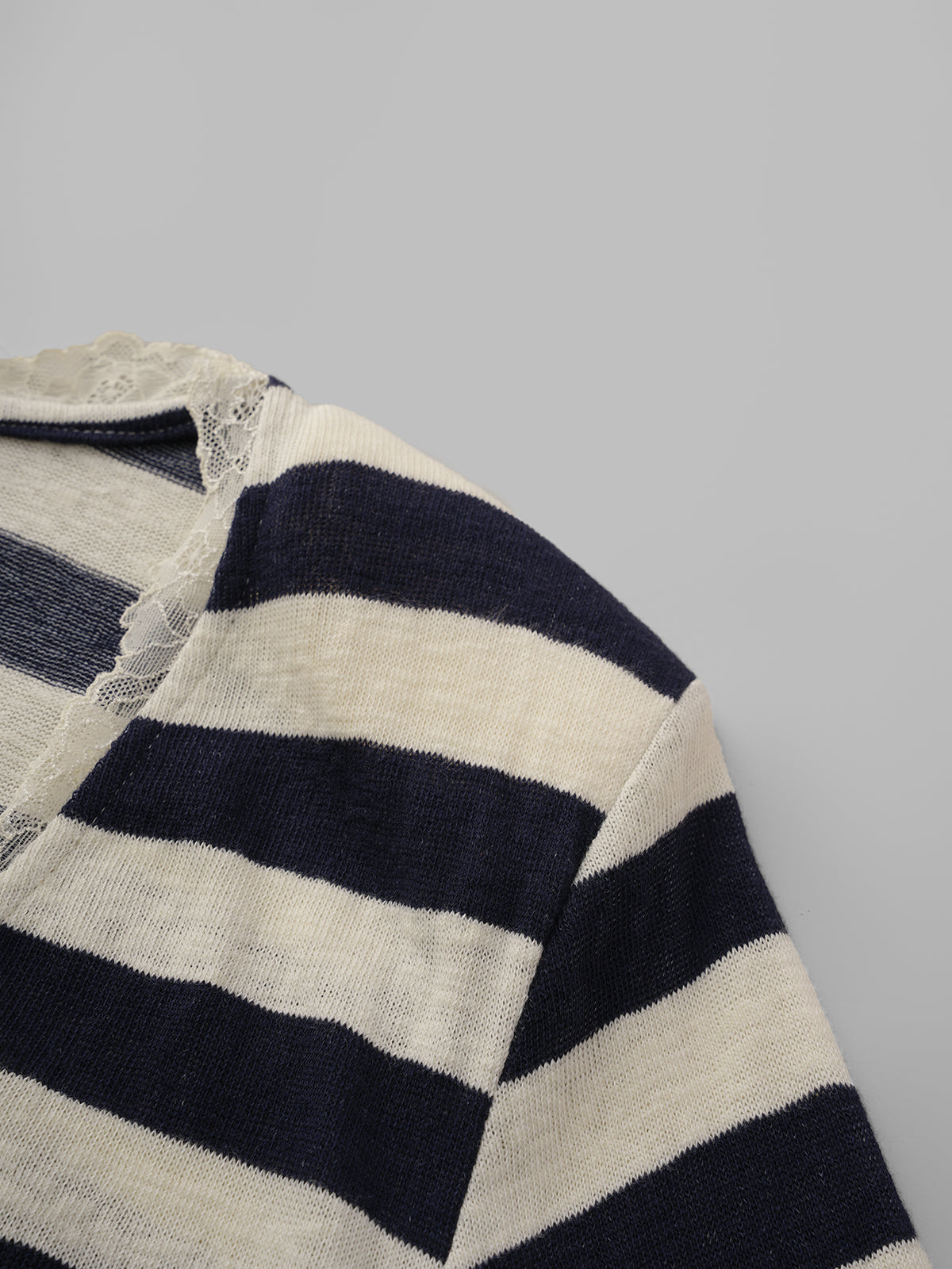 Open Agenda Stripe Top – Black Ivory