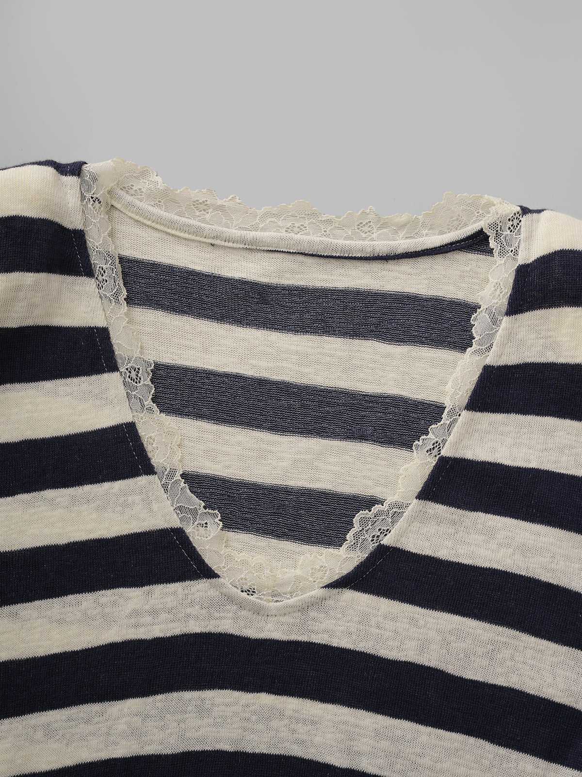 Open Agenda Stripe Top – Black Ivory