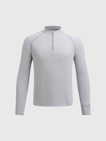 Frost Grid Sweater - Light Grey