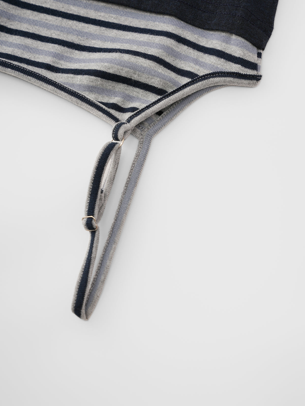 Serene Line Off-Shoulder Top – Noir Stripe