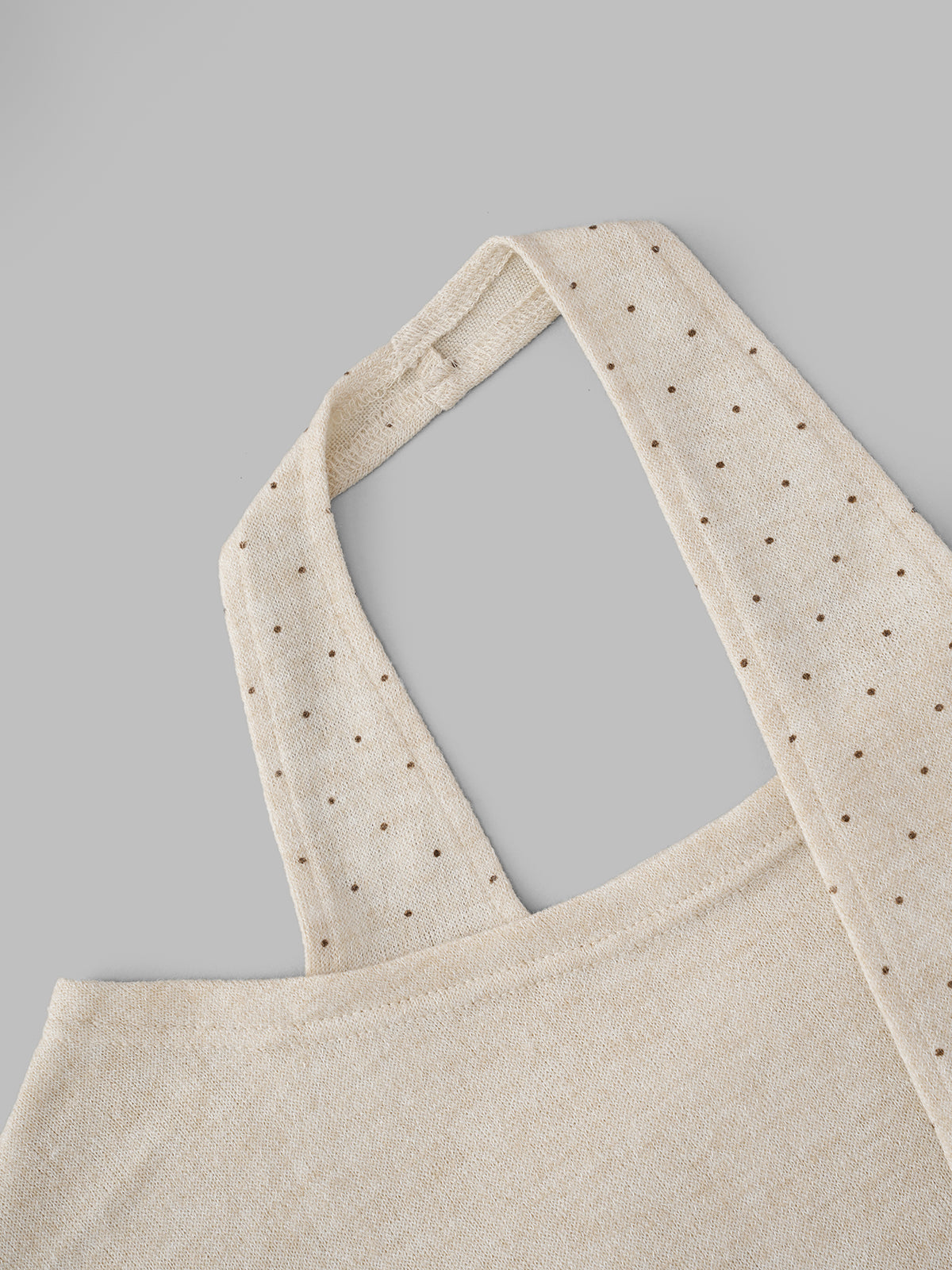 Harmony Dots Top – Cream Beige